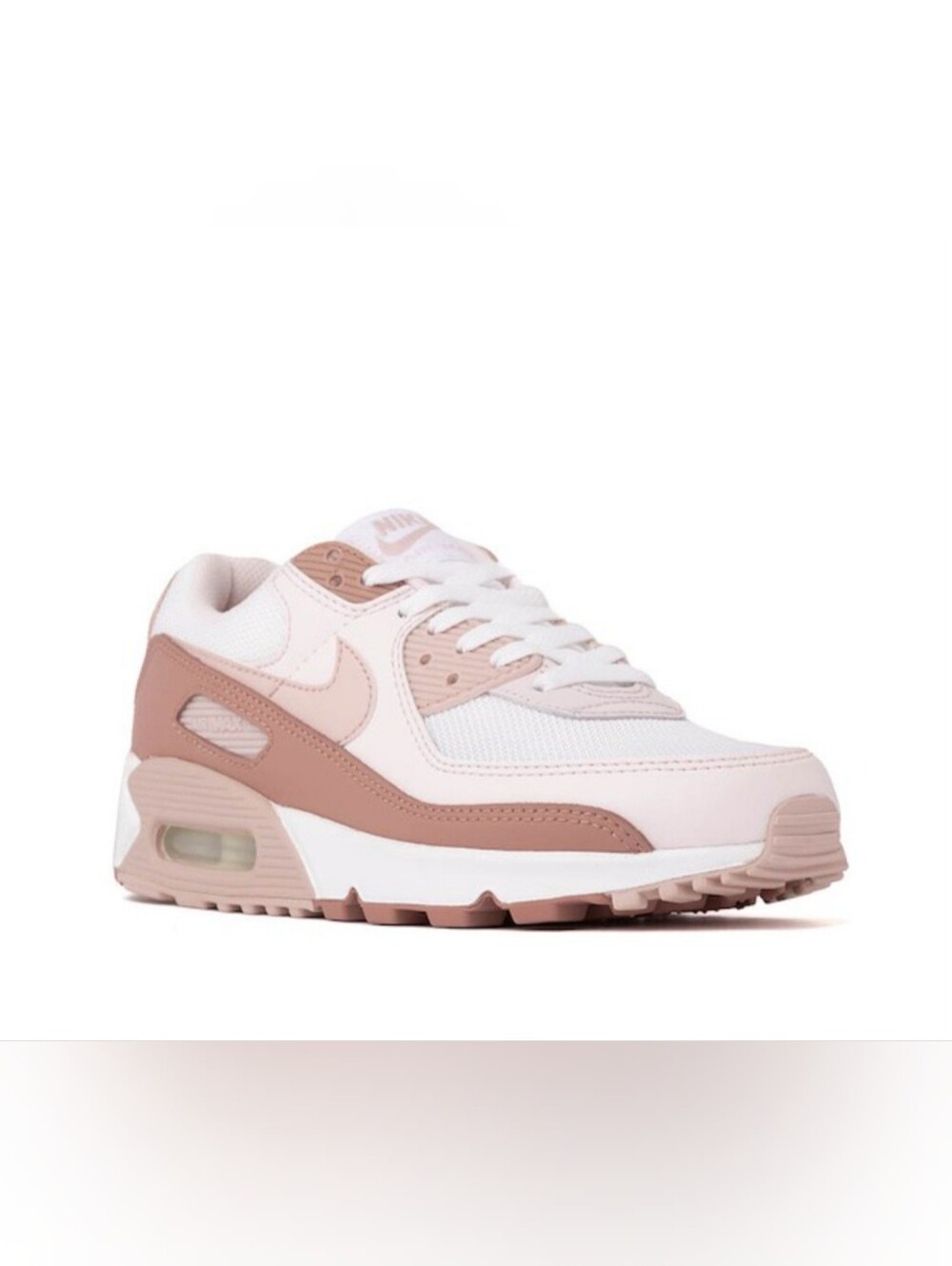 Nike Air Max White Dusty Pink Women's Sneakers  Size 10